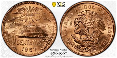 1967-Mo 20C KM-440 MS67RD