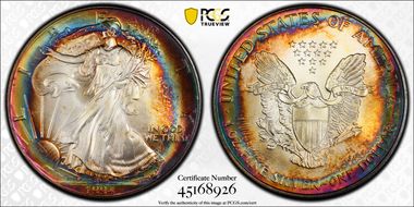 1994 $1 Silver Eagle MS67