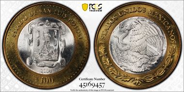 2004-Mo 100 P San Luis Potosi MS66