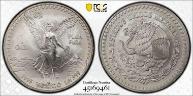 1995-Mo Onza Libertad Ag MS69
