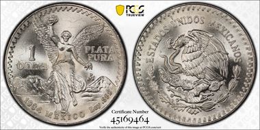 1984-Mo Onza Libertad Ag MS68