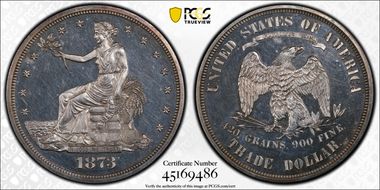 1873 T$1 Trade PR62
