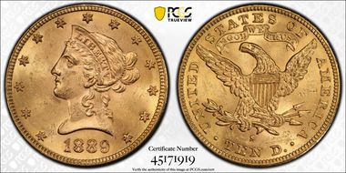1889-S $10 MS64