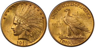 1913 $10 MS64+