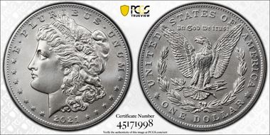 2021 $1 Morgan Dollar 100th Anniversary MS69
