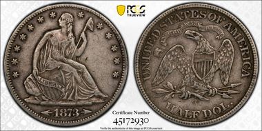 1873-CC 50C Arrows VF30
