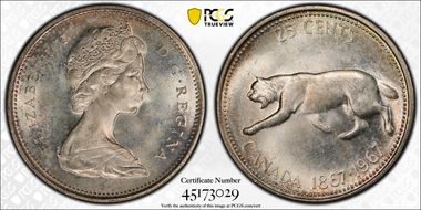 1967 25C 0.800 Ag MS64