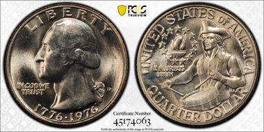 1976-D 25C Clad MS66