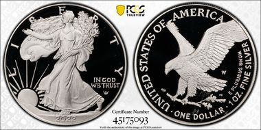 2022-W  $1 Silver Eagle PR69DCAM