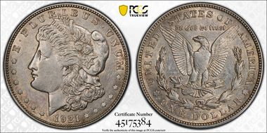 1921-D $1 AU50