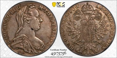 "1780"-S.F. Thaler Restrike (1936-1961) XF45