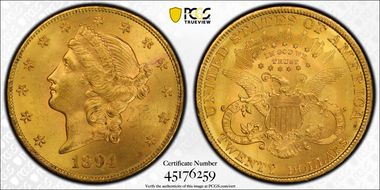 1894 $20 MS64
