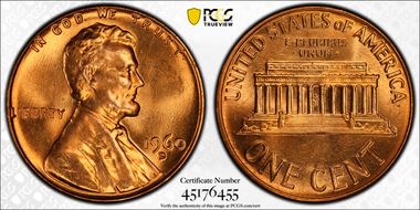 1960-D 1C Large Date MS66+ RD