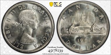 1961 S$1 MS62