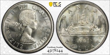 1961 S$1 MS63
