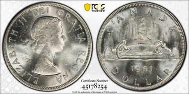 1961 S$1 MS62