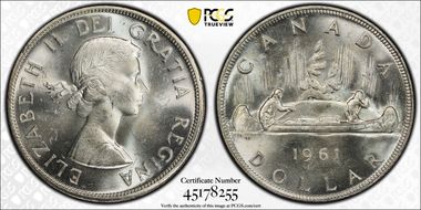 1961 S$1 MS63