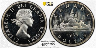 1963 S$1 PL64CAM