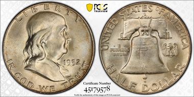 1952-D 50C MS64FBL