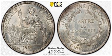 1913-A Piastre Lec-294 MS63