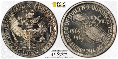 1965-FM 25 Tari X#402 400th Ann Great Siege PR68CAM