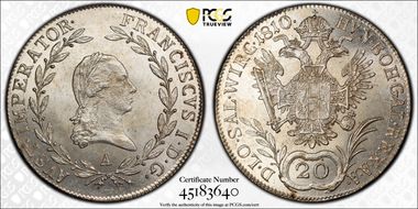 1810-A 20 Kr MS63