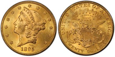 1895-S $20 MS64+