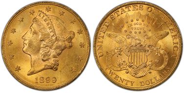 1899 $20 MS65