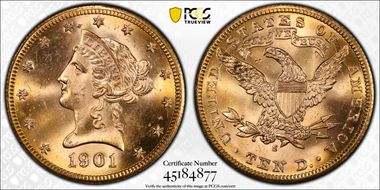 1901-S $10 MS64+
