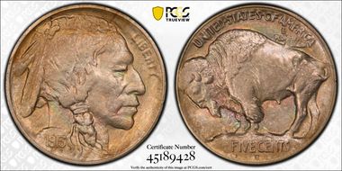 1913-S 5C Type 1 AU58