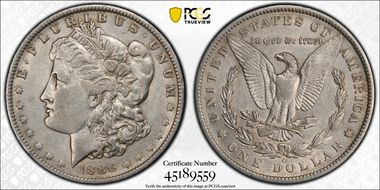 1886-O $1 XF45