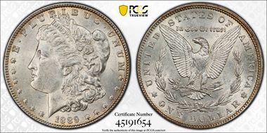 1889 $1 AU58