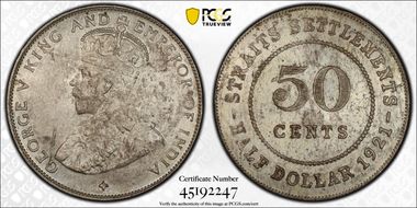 1921 50C MS64