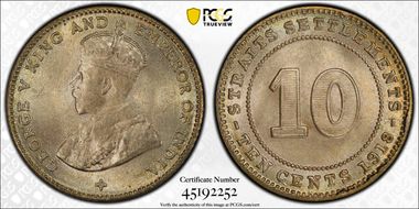 1918 10C MS66