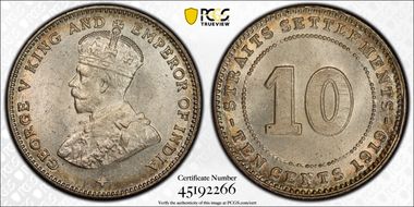 1919 10C MS66