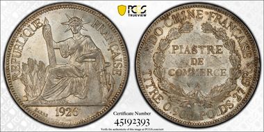 1926-A Piastre Lec-302 AU58