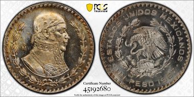 1967-Mo Peso KM-459 MS66