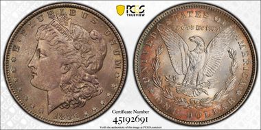 1886 $1 MS62