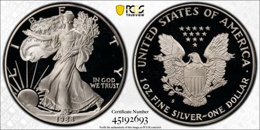 1988-S $1 Silver Eagle PR69DCAM