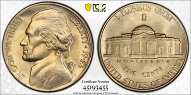 1943-D/D 5C RPM FS-501 MS65