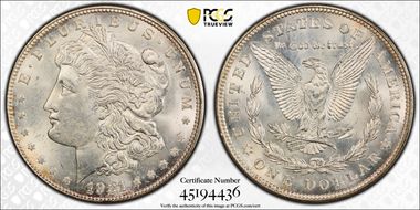 1921-D $1 MS64+