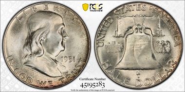1951 50C MS66