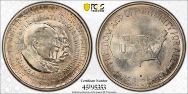 1951-S 50C Washington-Carver MS65