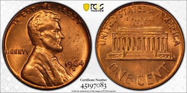 1964-D 1C MS64RD