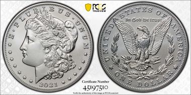 2021 $1 Morgan Dollar 100th Anniversary MS69