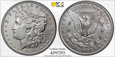 2021-D $1 Morgan Dollar 100th Anniversary MS69