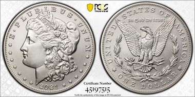 2021-S $1 Morgan Dollar 100th Anniversary MS69