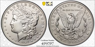2021-S $1 Morgan Dollar 100th Anniversary MS69