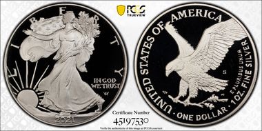 2021-S $1 Silver Eagle - Type 2 PR69DCAM