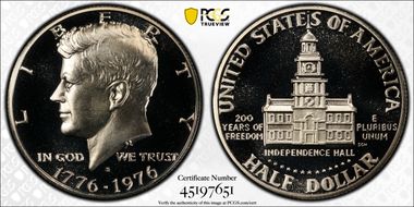 1976-S 50C Silver PR69DCAM